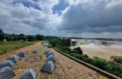 campsite at chitrakote