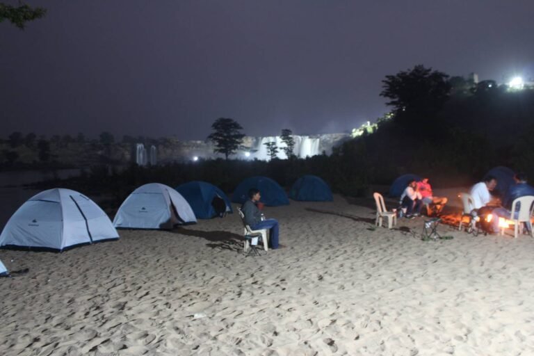 Campsite organized by chitrakote village community