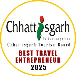 Best travel entrepreneur 2025 by Chhattisgarh tourism board